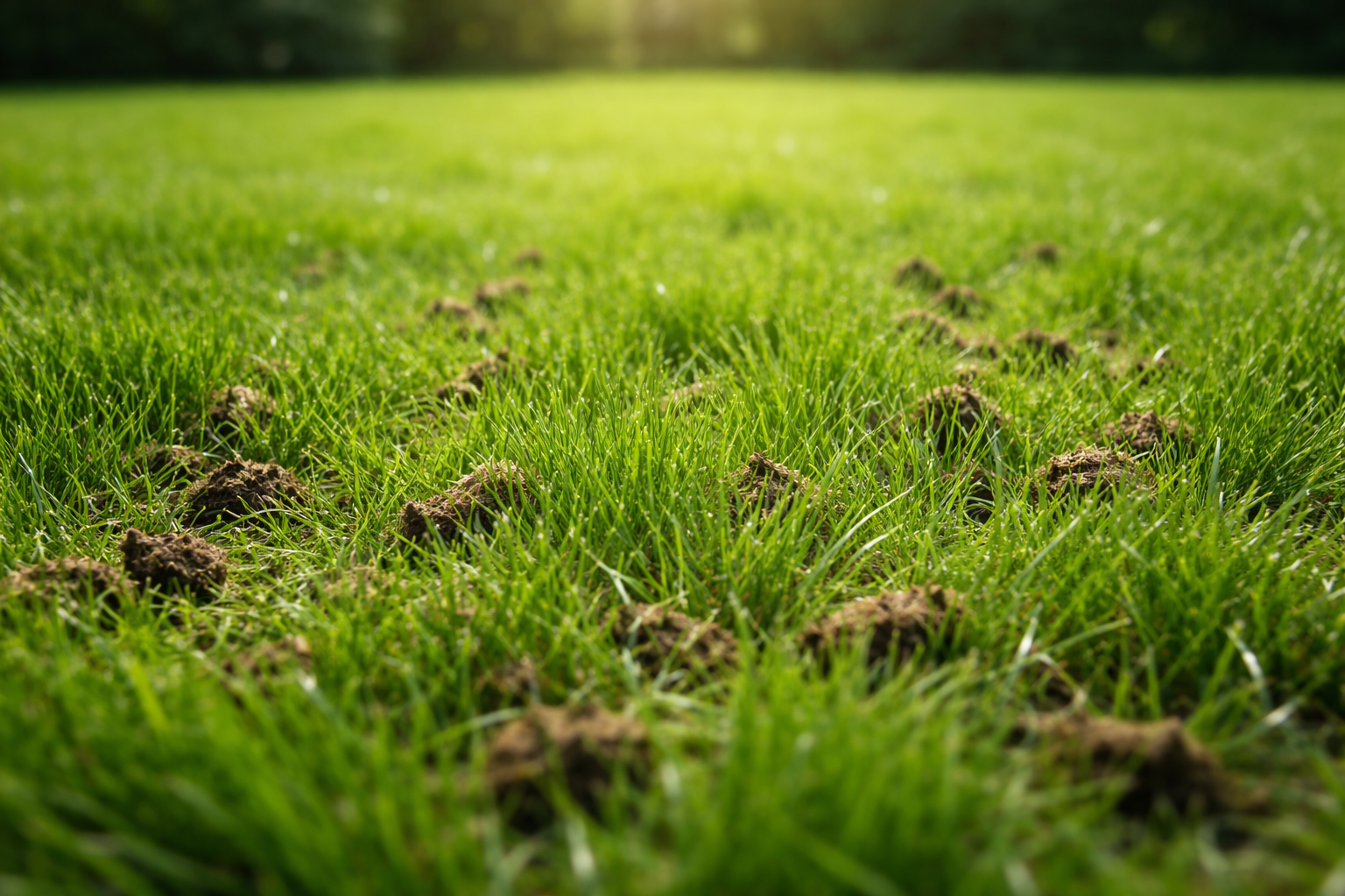 Healthy aerated lawn showing improved turf growth and soil conditions for homes in Augusta, Grovetown, North Augusta, Aiken, and Evans.